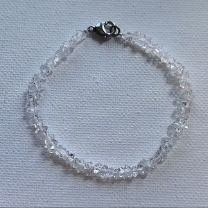 Genuine Herkimer Diamond Quartz Bracelet!